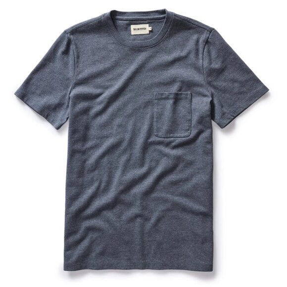 Taylor Stitch The Heavy Bag Crewneck Tee in Faded blue Men’s M - Picture 1 of 3